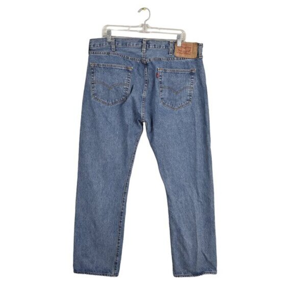 Levi's 501 Medium Stonewash Jeans Blue Size 38x30 - Picture 4 of 11